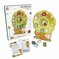 Bababoo and Friends - Wonder Tree Shape Sorting Clock