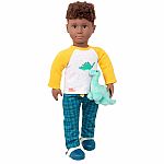 Our Generation - Dino-Snores 18-inch Boy Doll Dinosaur Pajama Outfit 