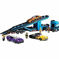 City: Car Transporter Truck with Sports Cars