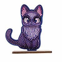 Crystal Art Fantasy Buddies - Midnight Cat 