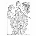 Creative Haven - Christmas Fantasy Fashions Coloring Book