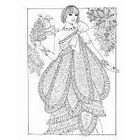 Creative Haven - Christmas Fantasy Fashions Coloring Book