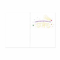 Astrological Cake Foil Birthday Card