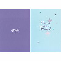 Purple Unicorn Birthday Card Scratch & Sniff