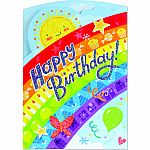 Trifold Rainbow Birthday Card  