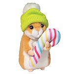 Hamster with Winter Hat & Candy Cane - Holiday 2024