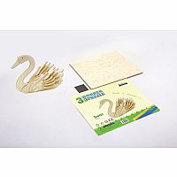 3D Classic Wooden Puzzle - Swan