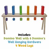 Falling Wood Domino Wall - Wall Mounted or Table Top