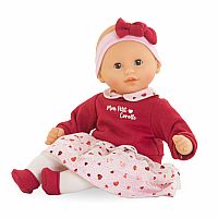 Corolle - Baby Calin Margaux 12" Doll with Heart Petals Dress 