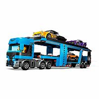 City: Car Transporter Truck with Sports Cars