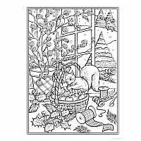 Creative Haven - Country Christmas Coloring Book