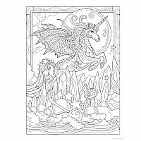 Creative Haven - Unicorn Wonders Coloring Book