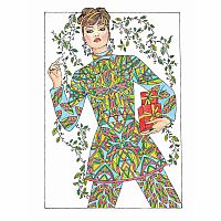 Creative Haven - Christmas Fantasy Fashions Coloring Book