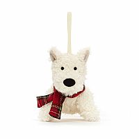 Munro Scottie Dog Decoration Tree Ornament - Jellycat