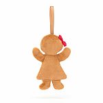 Festive Folly Gingerbread Ruby Ornament - Jellycat