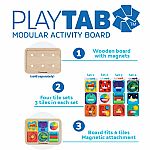 PlayTab: Modular Activity Board - Tiles sold separately.