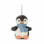 Peanut Penguin Ornament Decoration - Jellycat 