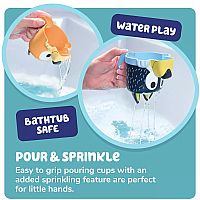 Toomies: Bluey Family Pourers - Nesting & Stacking Cups Bath Toy