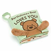 Bartholomew Bear Loves You Fabric Book - Jellycat