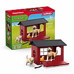 Farm World - Dog Kennel with Golden Retriever