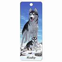 Husky - 3D Bookmark.