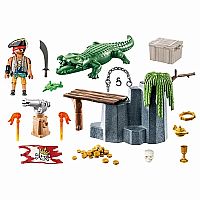 Pirates: Pirate with alligator