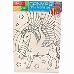 Jr Artist Canvas and Paint Set - Llama or Unicorn