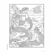 Creative Haven - Legendary Mermaids Coloring Book