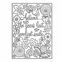 Creative Haven - Autumn Charm Coloring Book