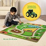 John Deere Playmat Rug With Vehicle Assortment