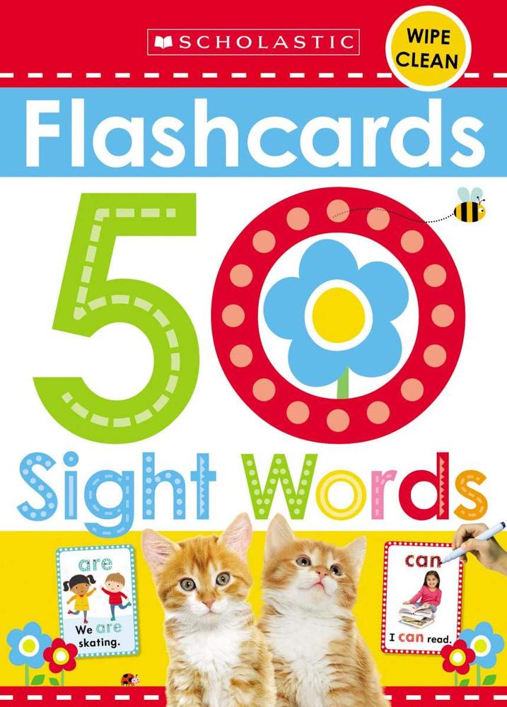 First 50 Sight Words Flash Cards