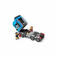 City: Car Transporter Truck with Sports Cars