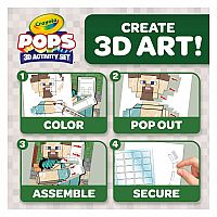 POPS 3D Minecraft Activity Set