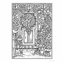 Creative Haven - Home for the Holidays Coloring Book