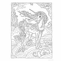 Creative Haven - Unicorn Wonders Coloring Book