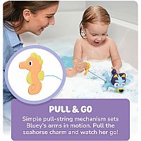 Toomies: Swimming Bluey Bath Toy with Seahorse