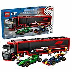 City: F1 Truck with RB20 & AMR24 F1 Cars 