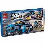 City: Car Transporter Truck with Sports Cars