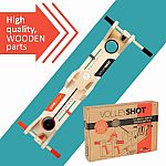 VolleyShot - Wooden 2-Player Tabletop Skill Game for Kids & Adults