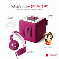 Toniebox Starter Set Purple - Playtime Songs with Headphone Promotion.