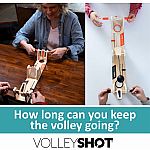 VolleyShot - Wooden 2-Player Tabletop Skill Game for Kids & Adults