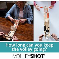 VolleyShot - Wooden 2-Player Tabletop Skill Game for Kids & Adults