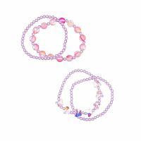 Boutique Shimmer Butterfly Bracelet Set