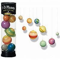 Glowing 3D Planets