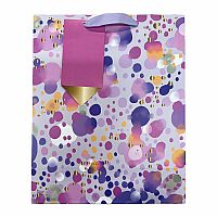 Purple Dots Large Gift Bag