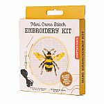 Mini Cross Stitch Embroidery Kit - Bee