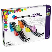 Magna-Tiles Downhill Duo - 40 Piece Set.