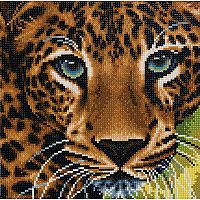 Crystal Art Medium Framed Kit - Leopard. 