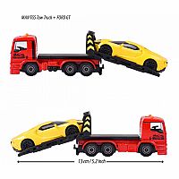 Majorette Trailer Edition - Yellow Ford GT & MAN TGS Tow Truck