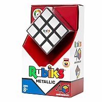 Rubik's Metallic 3x3 40th Anniversary Cube - Toy Sense